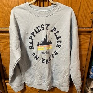 Disneyland Resort Blue Crewneck Sweatshirt Size Large